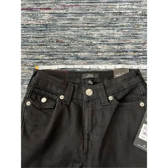 True Religion NWT Becca Mid Rise Bootcut Women Jeans size 24 - Picture 6 of 11